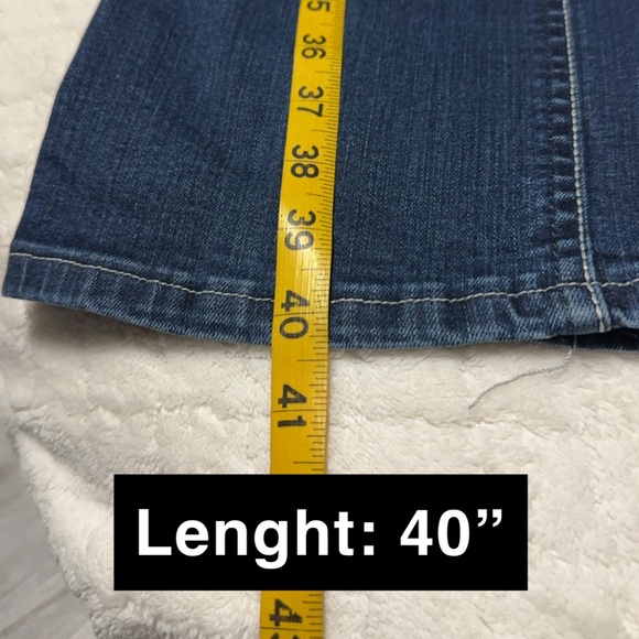 Q Baby No Gap Waistband Womenβs Jeans Elastic waist 5/6 x 32 mid rise - Picture 5 of 13